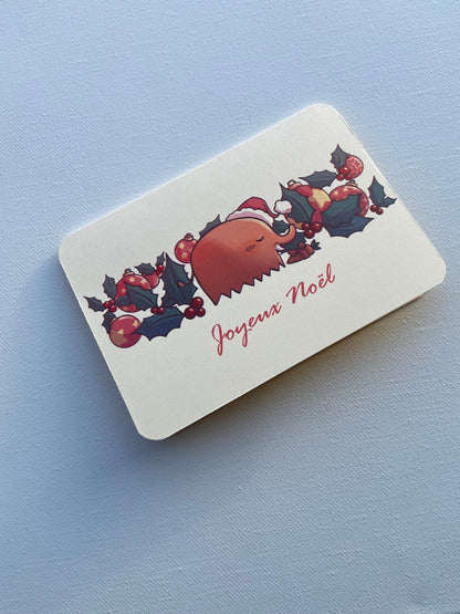 Collection de 4 cartes de Noël  illustrées