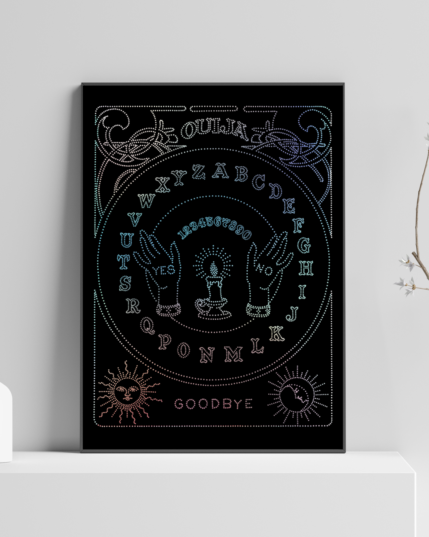 Dotwork Ouija - Impression estampée
