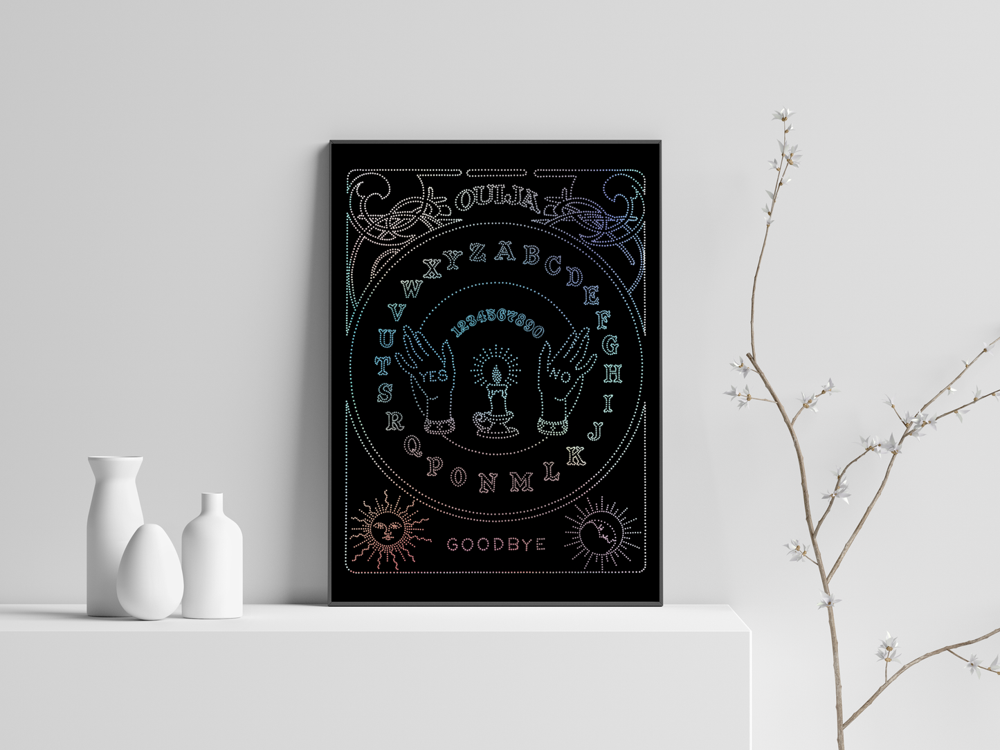 Dotwork Ouija - Impression estampée
