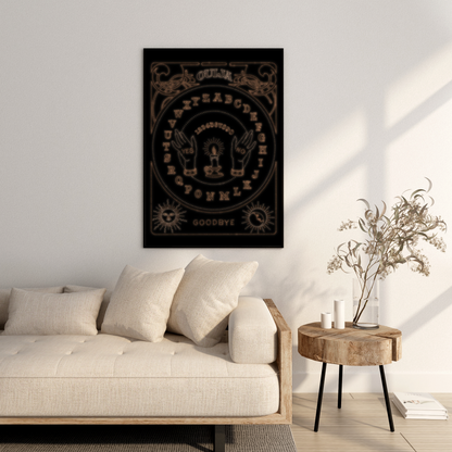 Dotwork Ouija board - Poster Print