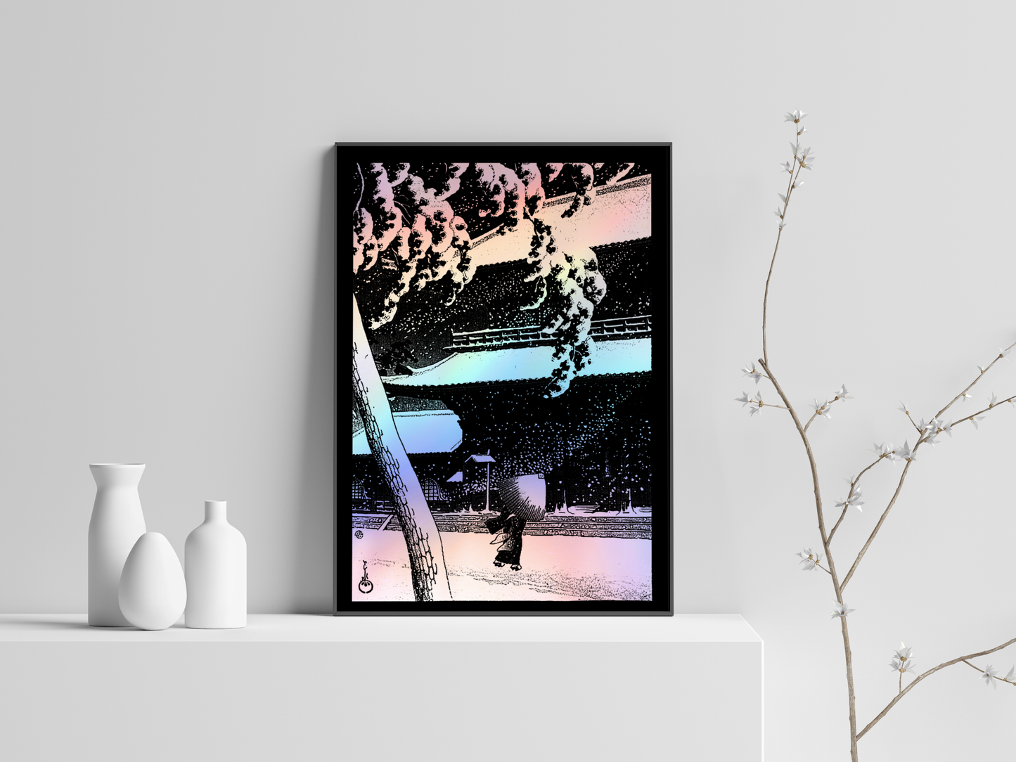 Zojoji Temple - Kawase Hasui - Impression estampée