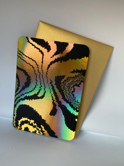 Fuzzy Liquid -  Carte de voeux estampée