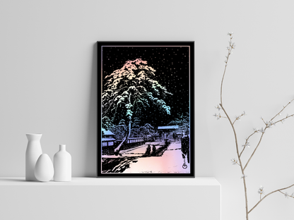 Ikegami Honmoji - Kawase Hasui - Impression estampée