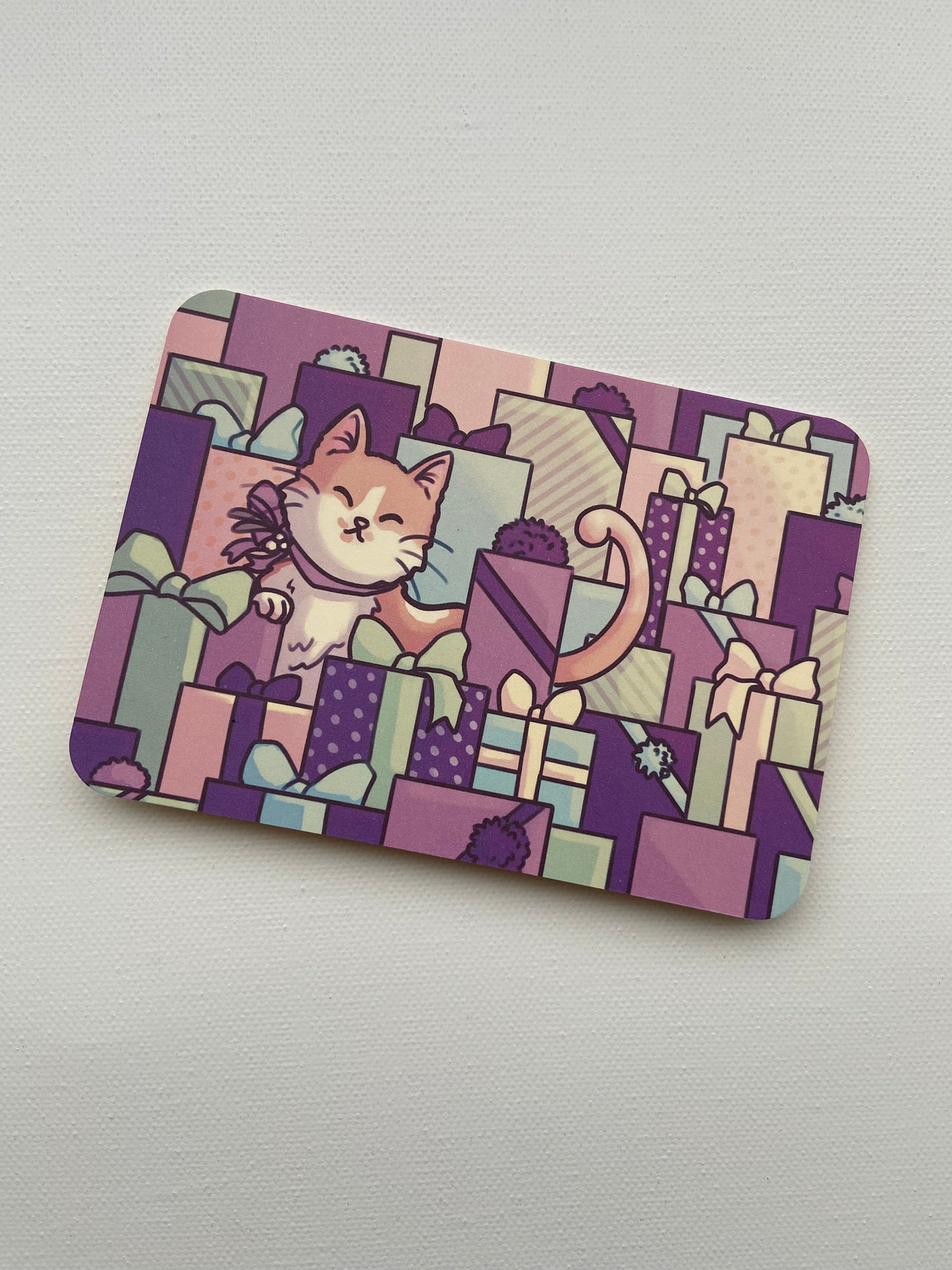 Collection de 4 cartes de vœux illustrées
