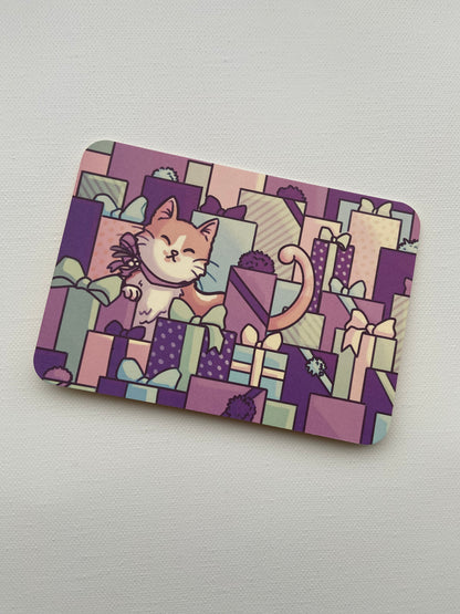 Collection de 4 cartes de vœux illustrées