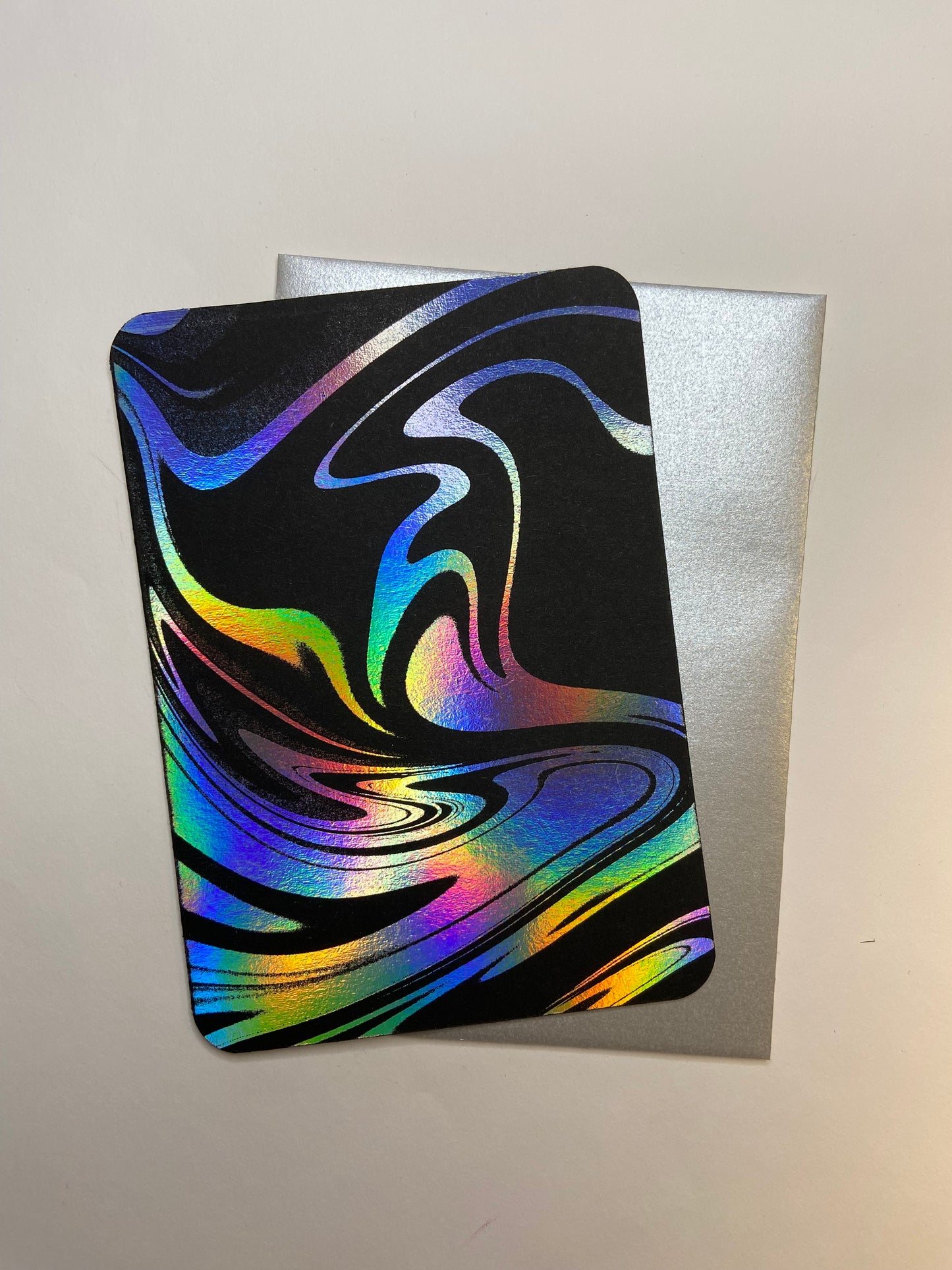 Groovy Liquid - Carte de vœux estampée