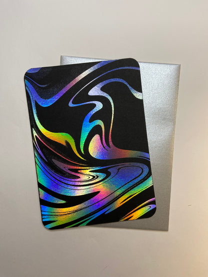 Groovy Liquid - Carte de vœux estampée