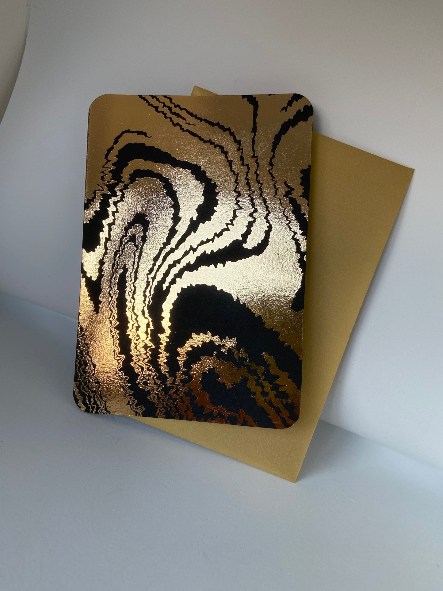 Fuzzy Liquid -  Carte de voeux estampée