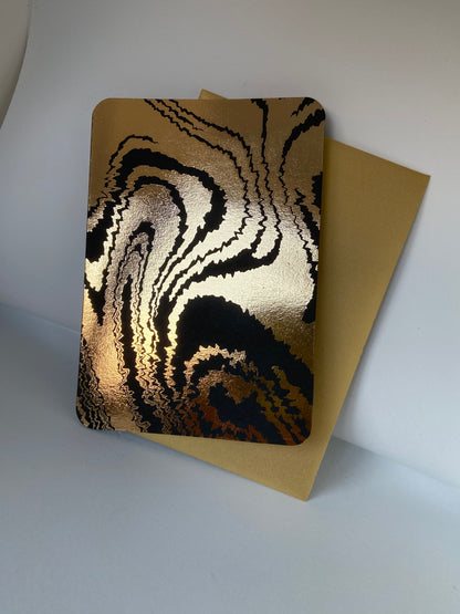 Fuzzy Liquid -  Carte de voeux estampée