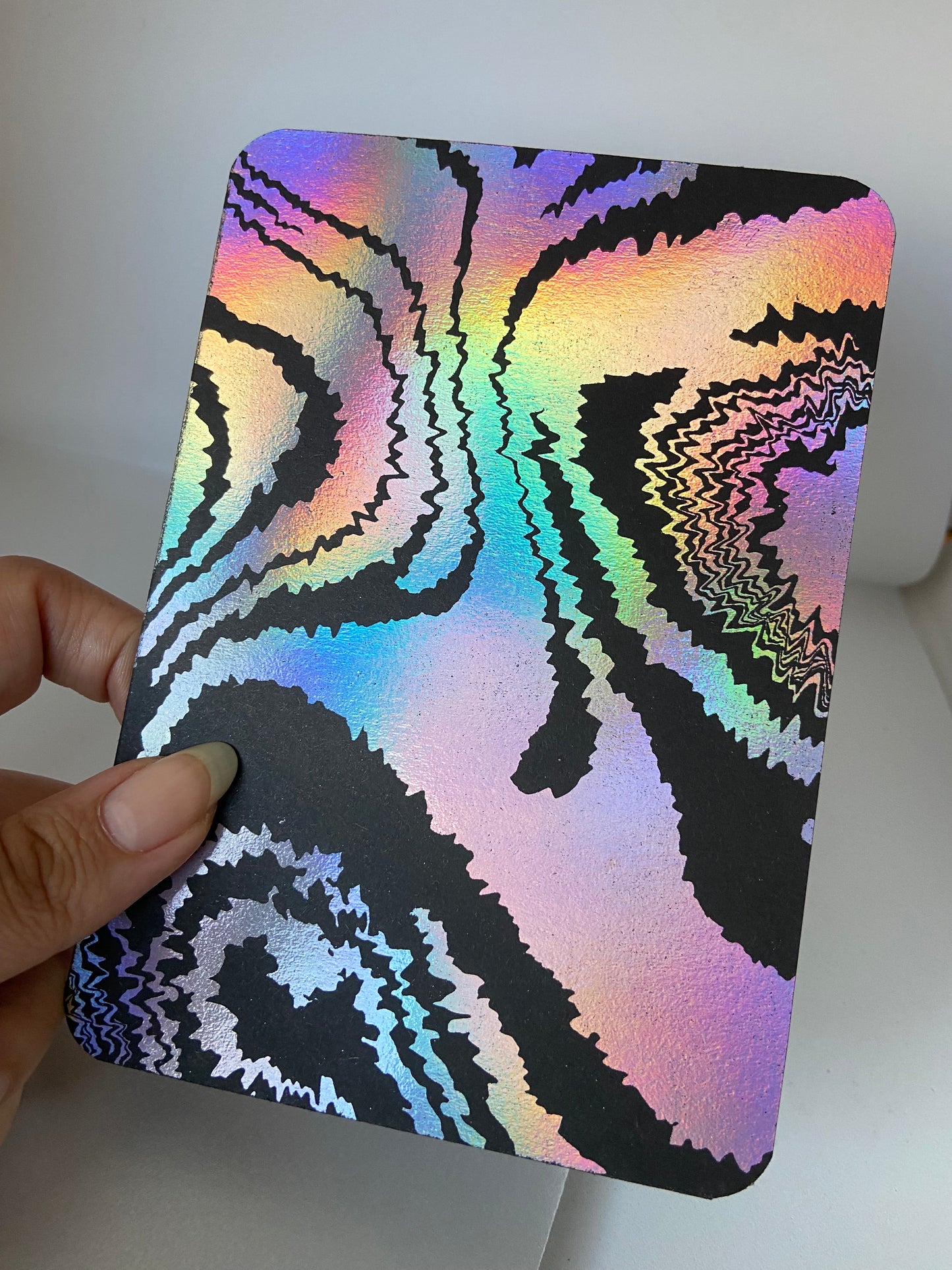 Fuzzy Liquid -  Carte de voeux estampée