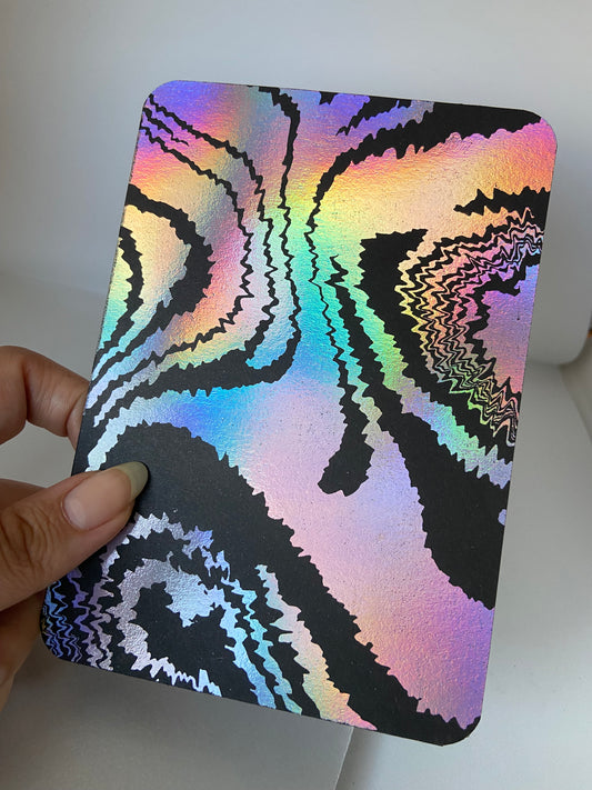 Fuzzy Liquid -  Carte de voeux estampée