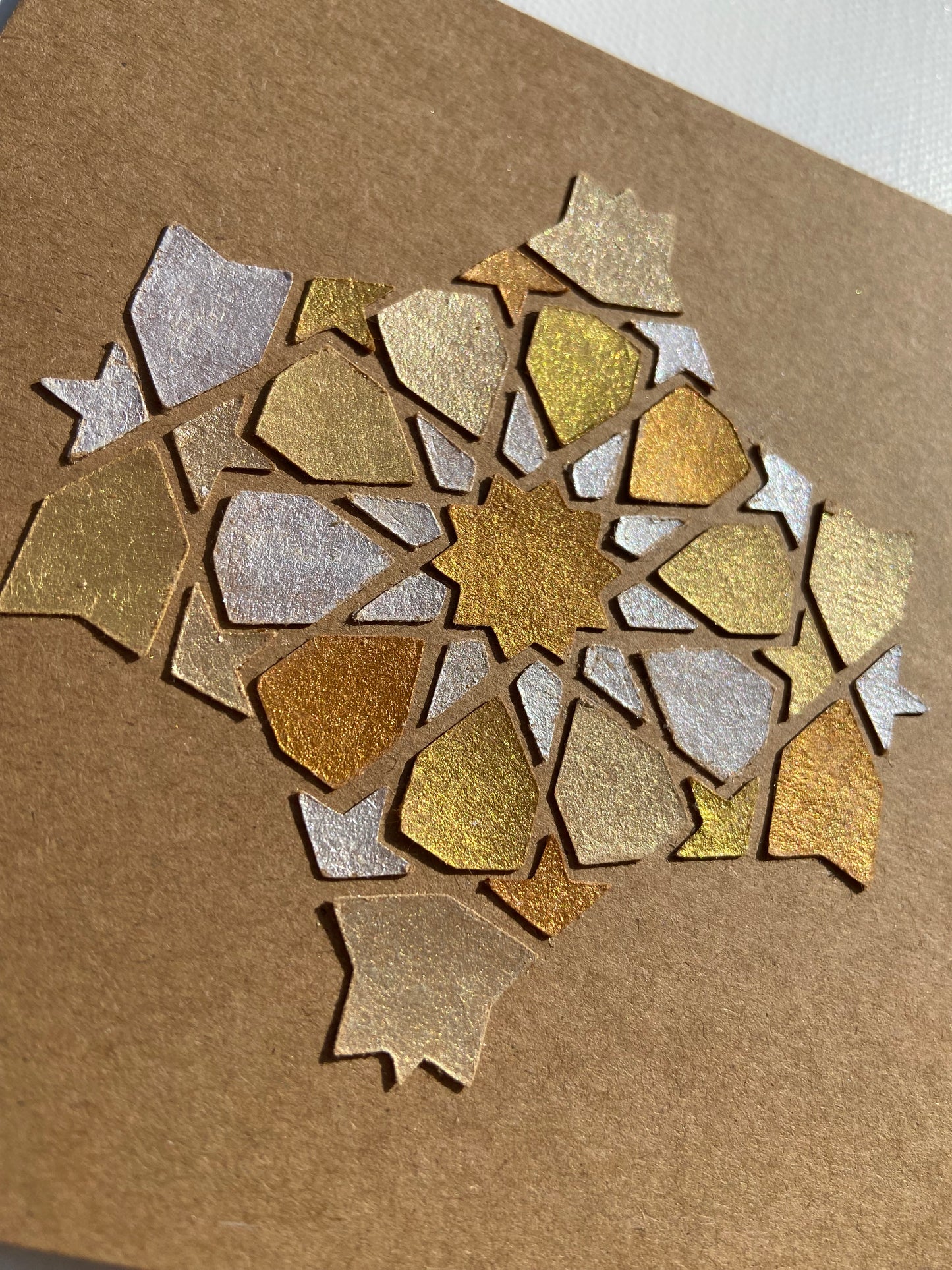Cartes de vœux carrées - Motif moucharabieh
