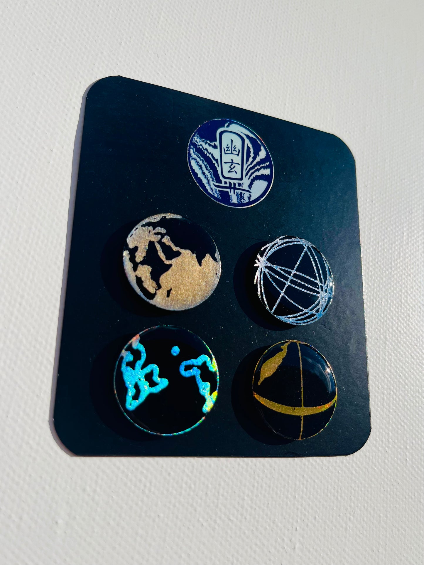 Collection de 4 Magnets Planète