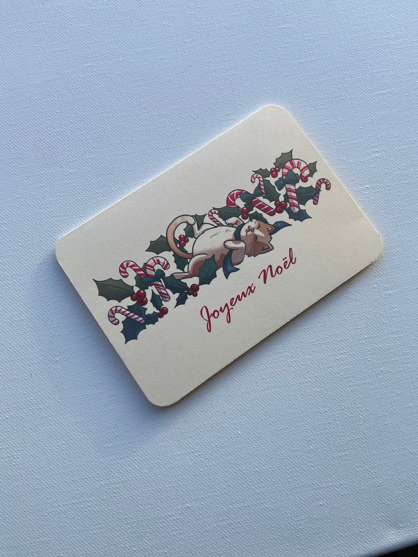Collection de 4 cartes de Noël  illustrées