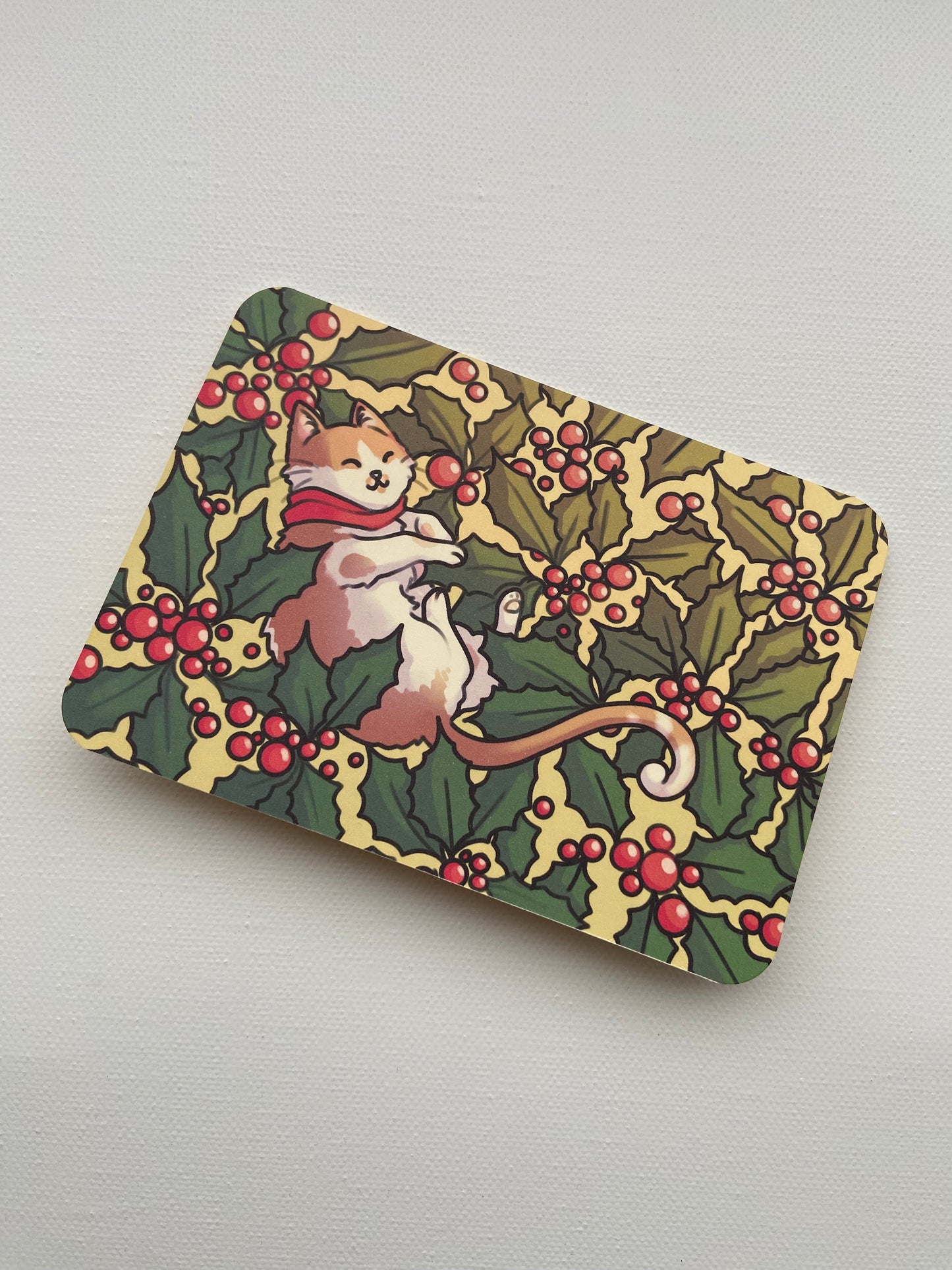Collection de 4 cartes de vœux illustrées