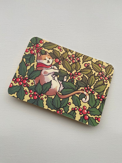 Collection de 4 cartes de vœux illustrées