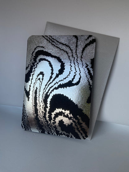 Fuzzy Liquid -  Carte de voeux estampée