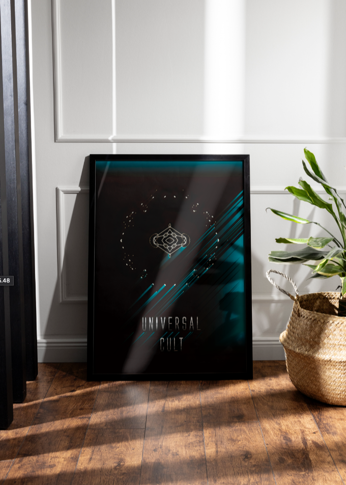 Universal cult - Minimalistic Space Poster Print