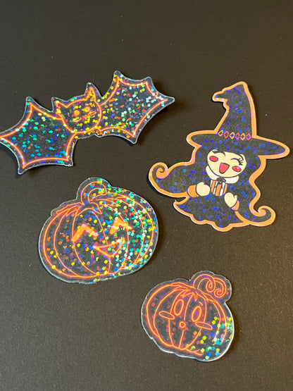 Lot de 10 stickers Halloween – Designs originaux