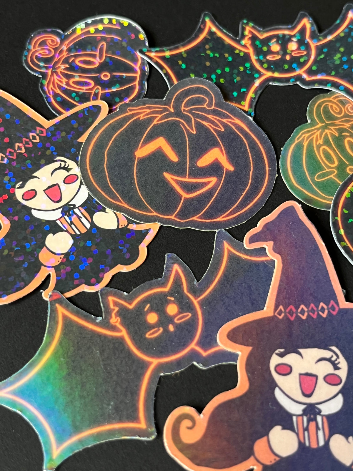 Lot de 10 stickers Halloween – Designs originaux