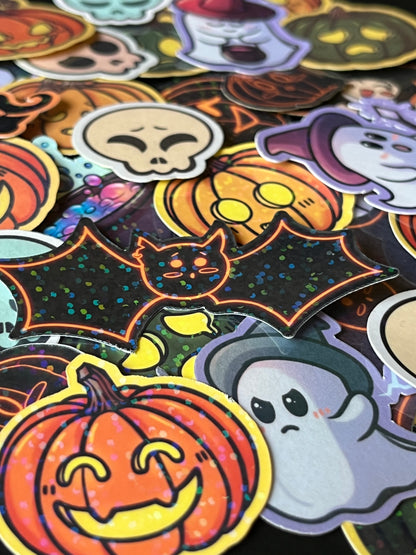 Lot de 10 stickers Halloween – Designs originaux