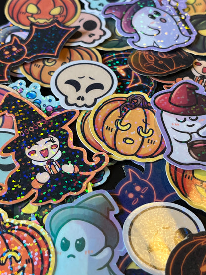 Lot de 10 stickers Halloween – Designs originaux