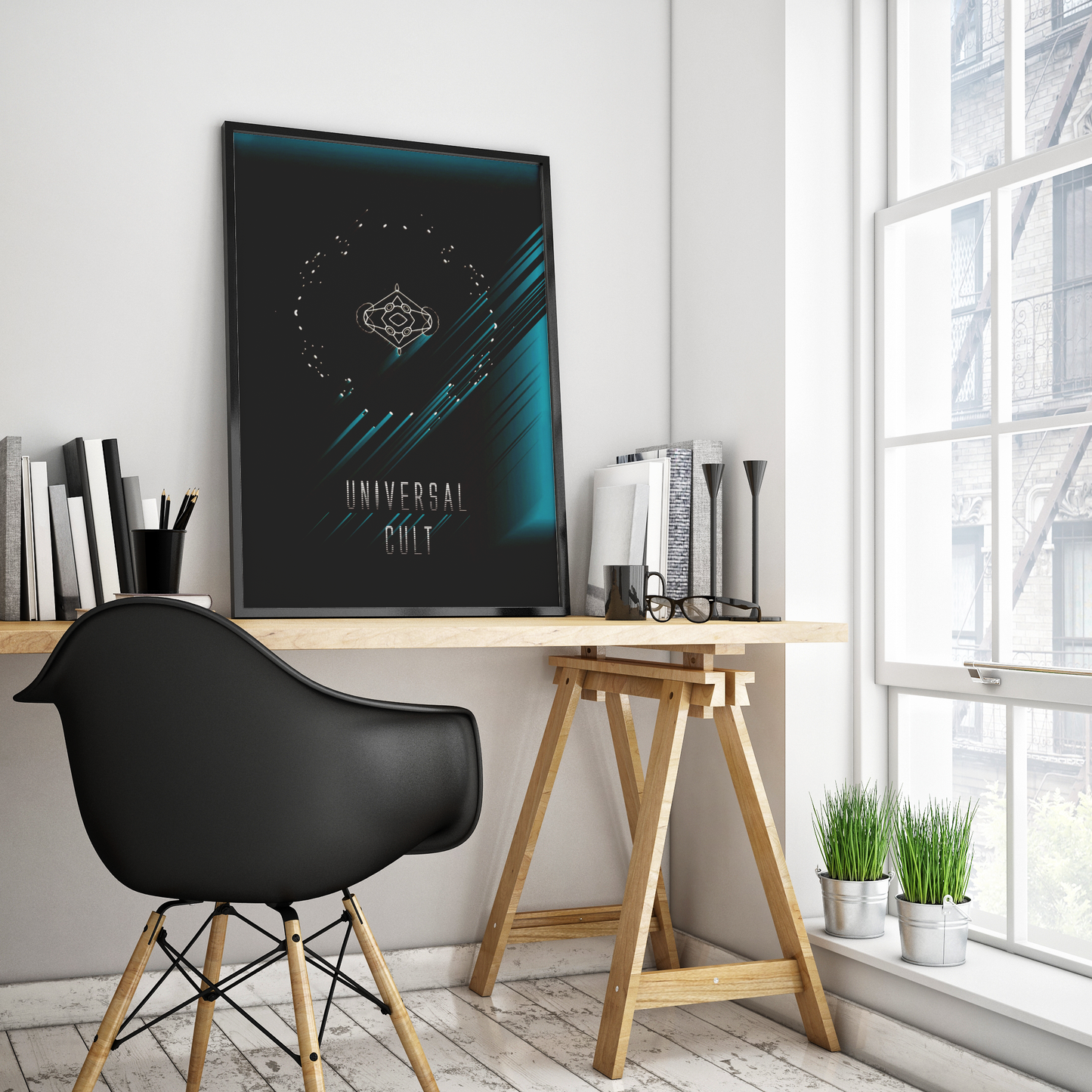 Universal cult - Minimalistic Space Poster Print