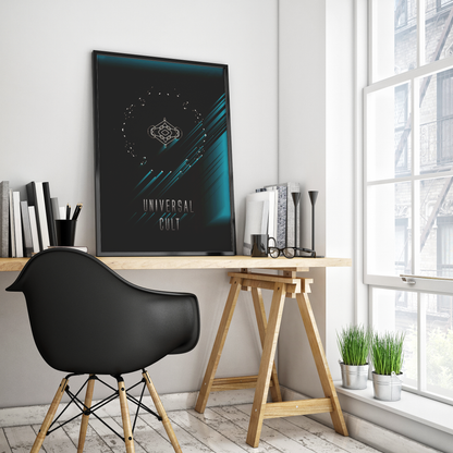 Universal cult - Minimalistic Space Poster Print