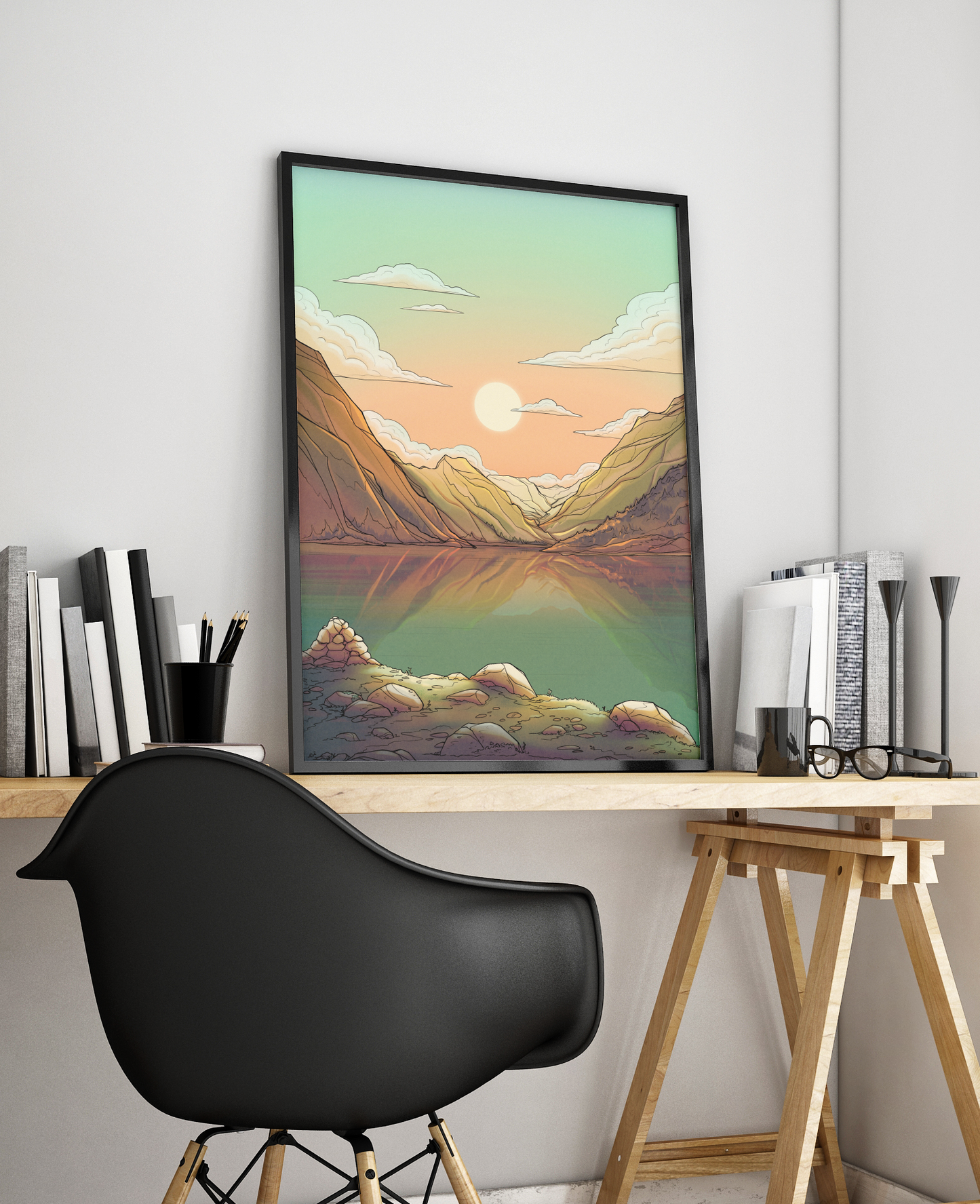 Sun Mountain - Poster Print