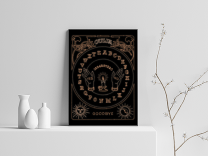 Dotwork Ouija board - Poster Print