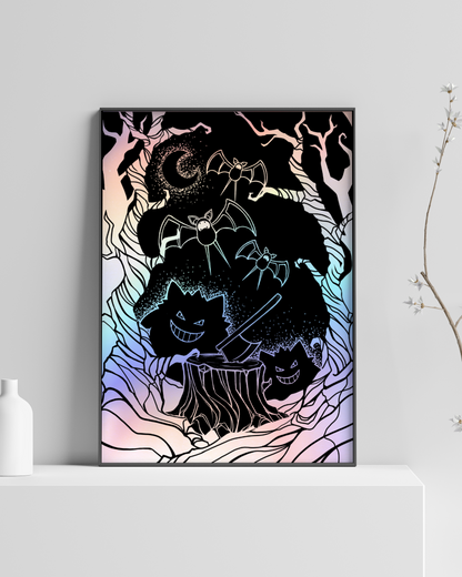 Forest ghosts - Impression estampée