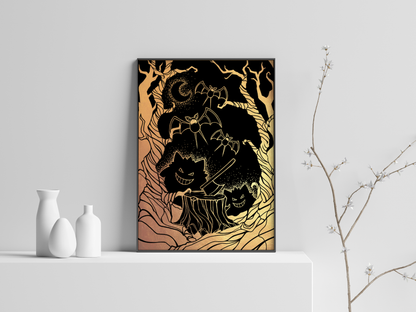 Forest ghosts - Impression estampée