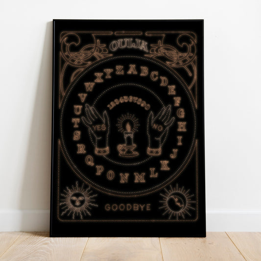 Dotwork Ouija board - Poster Print