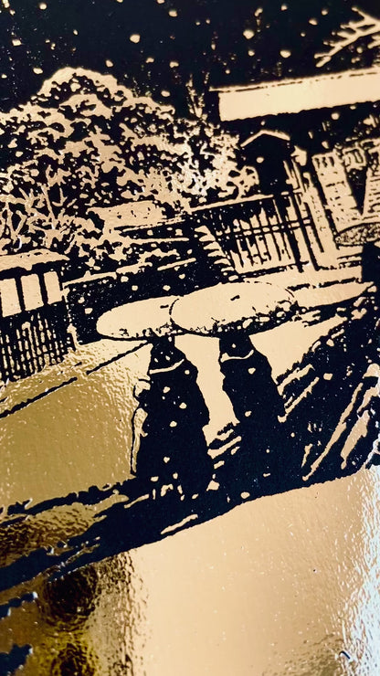 Ikegami Honmoji - Kawase Hasui - Impression estampée