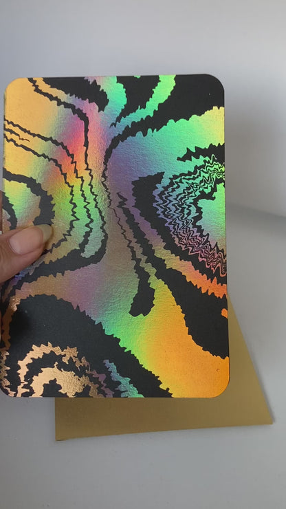 Fuzzy Liquid -  Carte de voeux estampée