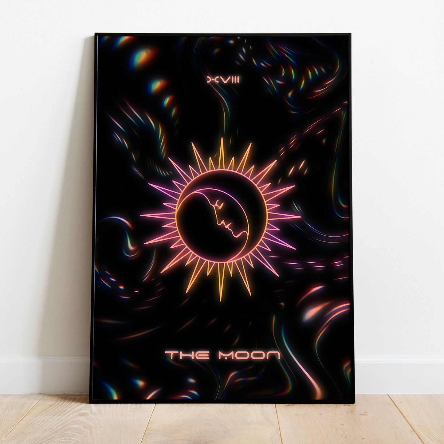 The Moon - Minimalistic Tarot inspired Poster Print