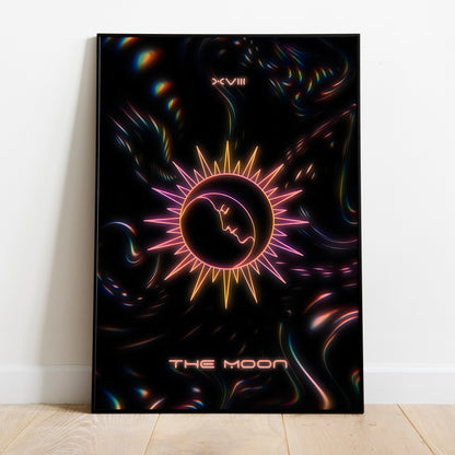 The Moon - Minimalistic Tarot inspired Poster Print