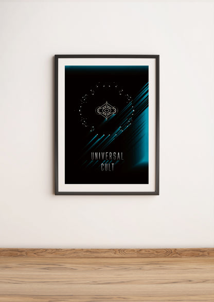 Universal cult - Minimalistic Space Poster Print