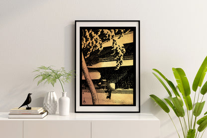 Zojoji Temple - Kawase Hasui - Impression estampée